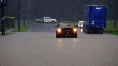 Heavy rainfall has hit Coffs Harbour and minor flood warnings are in place.