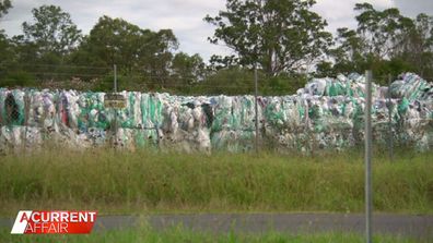 A recycling site in Sydney.