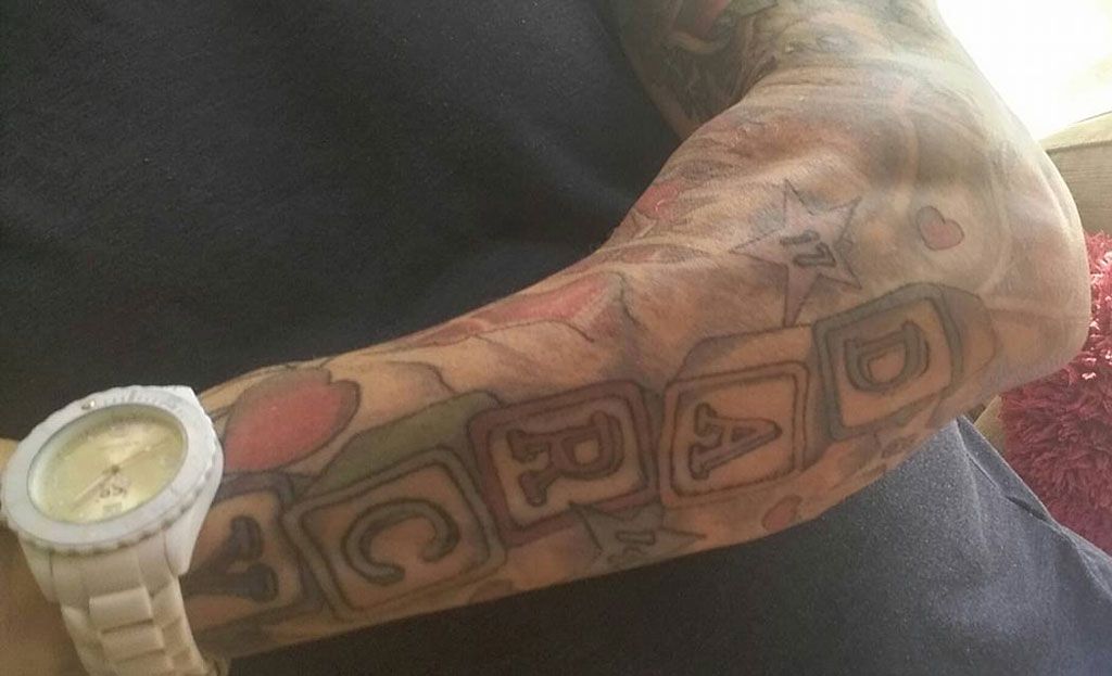 dad with u0027daughter u0027s u0027 name tattooed on his arm left heartbroken dad with u0027daughter u0027s u0027 name tattooed on his arm left heartbroken