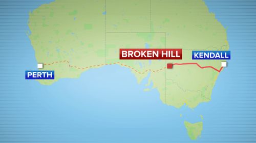 The boy was pulled over some 1300 kilometres into his journey. (9NEWS)