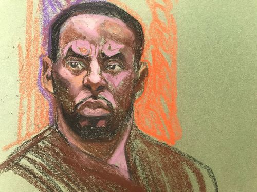 Sean Diddy Combs court sketch