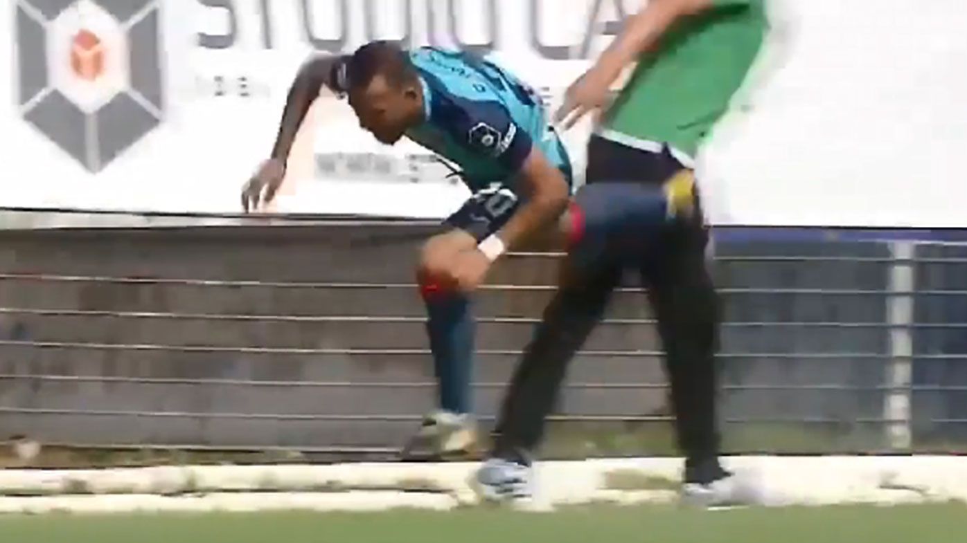 Romanian second division football coach sent off after dirty trip on opposing player