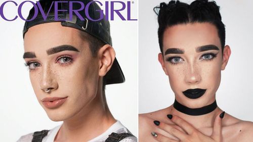 James Charles was announced as a CoverGirl spokesperson in October last year. (9NEWS)