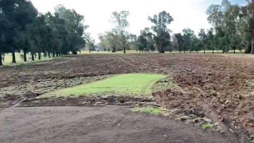 The entire golf course was essentially destroyed.