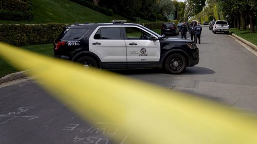 LAPD cordon off a property belonging to Sean 'Diddy' Combs