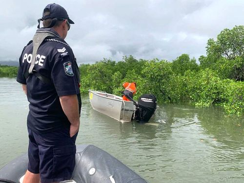 Police search for Andrew Heard.