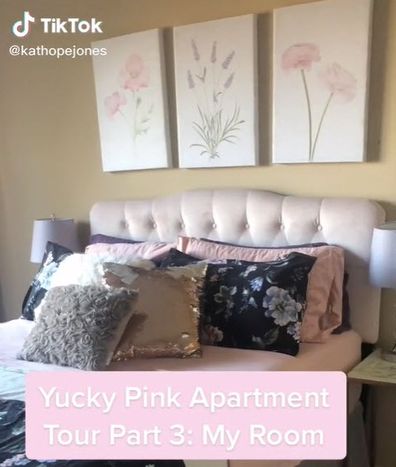 Pink apartment