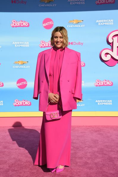 LOS ANGELES, CALIFORNIA - JULY 09: Greta Gerwig attends the World Premiere of "Barbie" at the Shrine Auditorium and Expo Hall on July 09, 2023 in Los Angeles, California. (Photo by Jon Kopaloff/Getty Images)