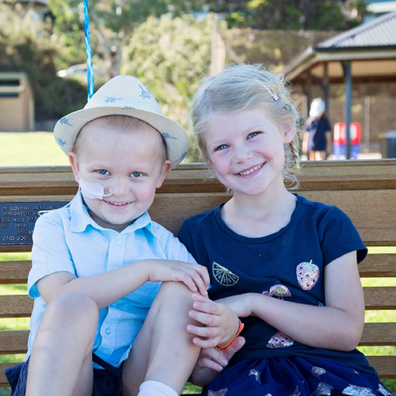 Ollie leukaemia with sister