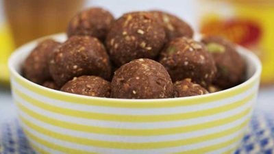 Recipe:&nbsp;<a href="http://kitchen.nine.com.au/2017/08/16/15/16/will-and-steves-peanut-butter-and-toasted-coconut-protein-balls" target="_top">Will and Steve's peanut butter and toasted coconut protein balls</a>
