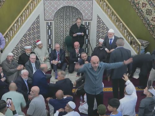 Prime Minister Anthony Albanese was forced to leave Lakemba Mosque after being heckled by protesters. 