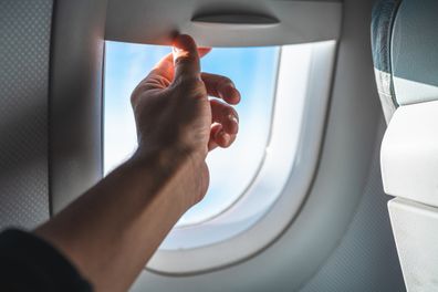 Airplane window shade