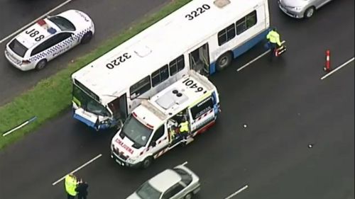 Four children injured in Melbourne bus crash