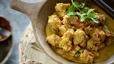 Recipe: <a href="http://kitchen.nine.com.au/2016/05/16/15/08/goan-fish-curry" target="_top">Goan fish curry</a>