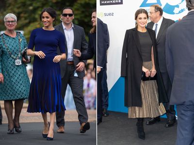 &nbsp;Meghan Markle in New Zealand October, 2018 and&nbsp;Queen Letizia of Spain in Madrid November, 2018&nbsp;