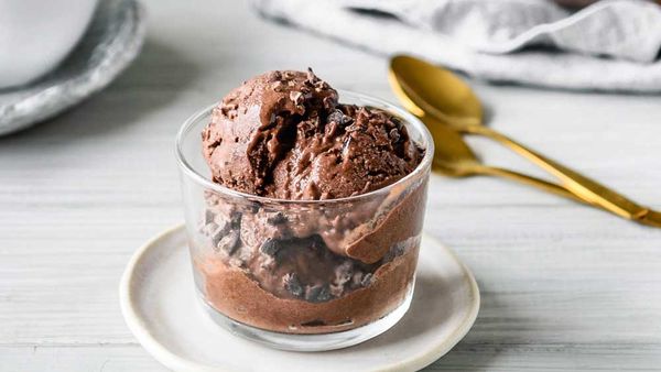 Easy chocolate sorbet