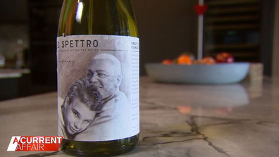 Wine is being sold with Mick Gatto and his grandson on the label.