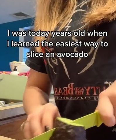 Avocado slicing hack