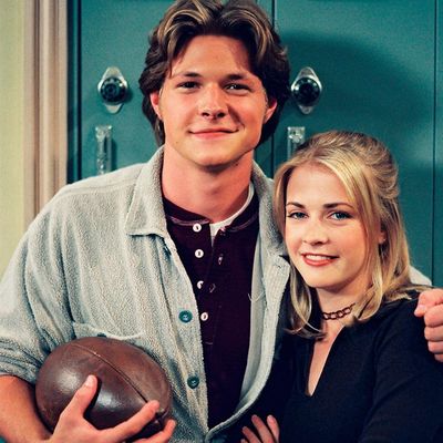 Nate Richert and Melissa Joan Hart in Sabrina the Teenage Witch