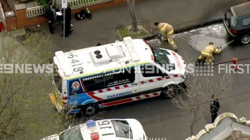 Police, fire and ambulance crews are at the scene. (9NEWS)