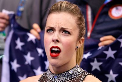 If you choose to be a professional sportsperson, you have to expect the bad with the good.<br/><br/>Like US figure skater Ashley Wagner, you won't always agree with the judges, or the referees or the umpires, but you should probably be gracious in defeat.<br/><br/>Wagner was clearly unhappy with her score in the rink on Saturday, turning to a teammate and mouthing the word 'bulls--t!.<br/><br/>Take a look at her reaction and click through for other bad sportsperson-like behaviour.
