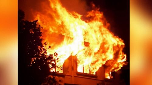 The fire started after Bob was warming up food in the oven for his dogs.