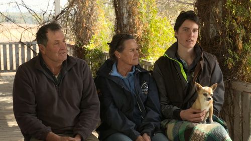 The TODAY Show's Tim Gilbert visited the family to find out how they coped with illness, and drought.