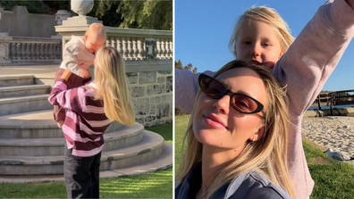 Jules Neale and her children, Piper and Freddie