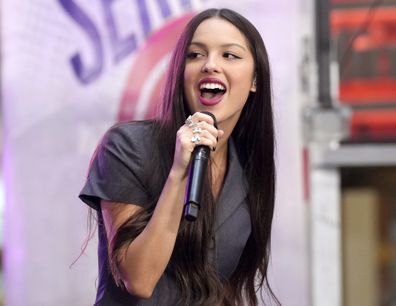 FILE - Olivia Rodrigo performs on NBC's "Today" show at Rockefeller Plaza on Friday, Sept. 8, 2023, in New York. Rodrigo received six Grammy nominations on Friday. (Photo by Charles Sykes/Invision/AP, File)