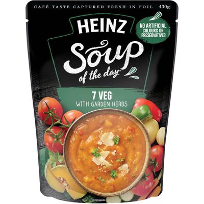 Heinz Soup of The Day 7 Veg with Garden Herbs Soup Pouch - 230 mg sodium
