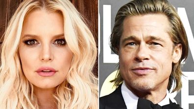 Jessica Simpson and Brad Pitt