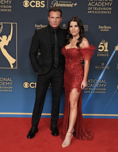 LOS ANGELES, CALIFORNIA - JUNE 07: Steve Burton (L) attends the 51st annual Daytime Emmys Awards at The Westin Bonaventure Hotel & Suites, Los Angeles on June 07, 2024 in Los Angeles, California. (Photo by Rodin Eckenroth/Getty Images)