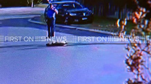 The shooting happening in a suburban Perth street. (9NEWS)