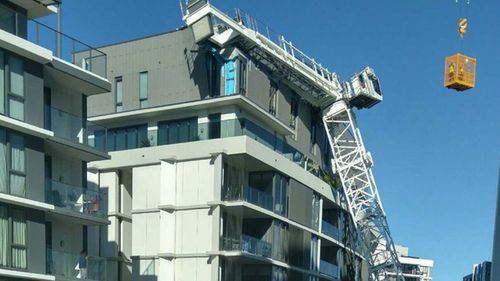 The crane toppled into the Wolli Creek building on August 6, but residents are still suffering. (9NEWS)