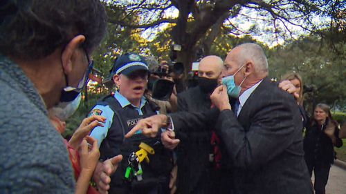 Chris Dawson's brother, Paul, clashes with media outside court