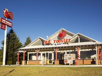 A Red Rooster store located along the Great Western Highway.