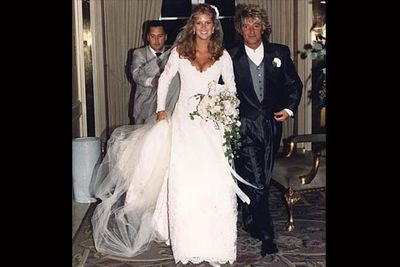 The aging rocker married the supermodel 24 years his junior in 1990 after a whirlwind romance. Five years later they renewed their vows, and then a few years after that they filed for divorce.