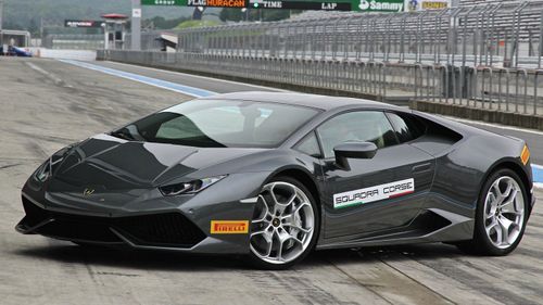 A man has been caught doing 170km/h in a grey Lamborghini LP610-4 Huracan (file photo).