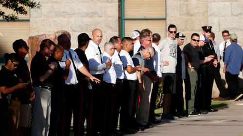 Arizona Governor Doug Ducey has told mourners for Senator John McCain that they are "privileged to have called him a fellow Arizonan".