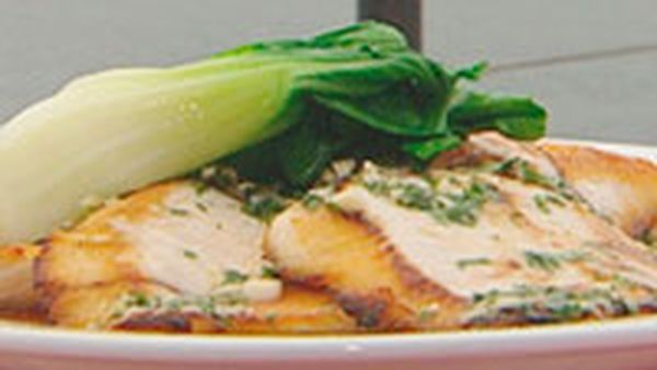Barbecue hiramasa kingfish with hoisin glaze
