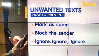 How to prevent unwanted texts.