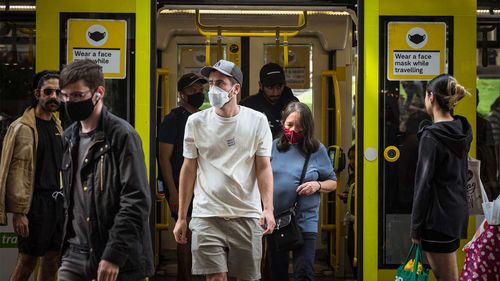 Masks must be worn on trams in Victoria, the state government said.