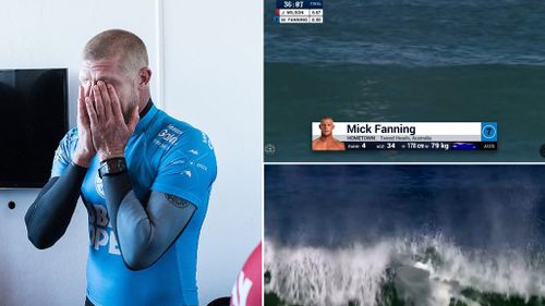 What happened when Mick Fanning disappeared behind that wave