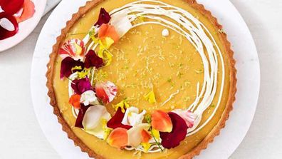 Lemon, lime and bitters tart