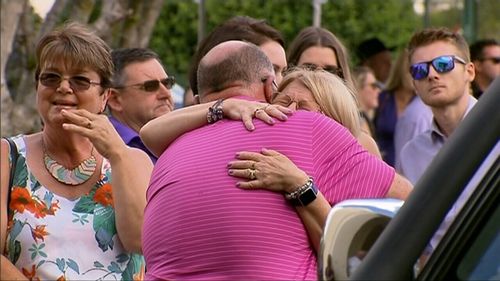 Friends and loved ones have gathered to farewell Matthew Leveson, whose body was found in 2017.