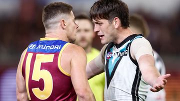 Dayne Zorko and Zak Butters go head to head.