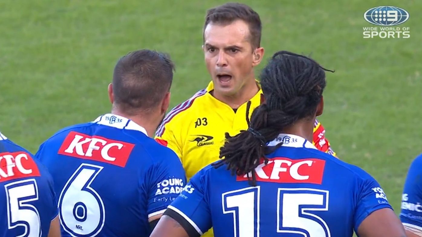 Bulldogs firebrand Josh Reynolds charged for ugly run-in with NRL referee