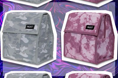9PR: PackIt Freezable Lunch Bag, Arctic Camo and Mulberry