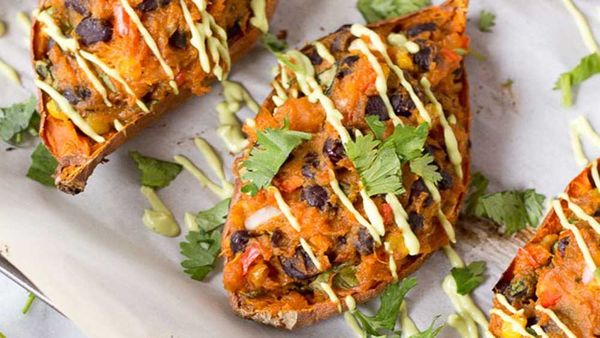 Loaded Mexican sweet potato recipe