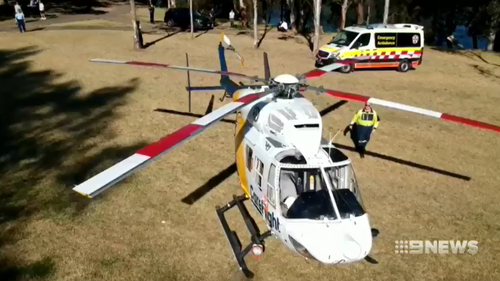 Careflight crews rushed Lily to hospital in a critical condition. 